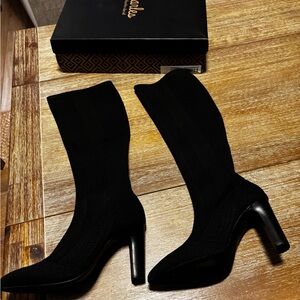Charles by Charles David Dalton Stretch Knit Tall Boot Women's Size 6